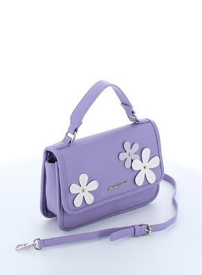 Marina Galanti	flap bag Flower– šeřík s klopou a dekorativními květy - 1