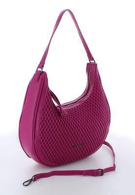 Marina Galanti hobo bag Romana – kabelka přes rameno s proplétaným dekorem ve fuchsiové - 1