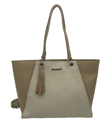 Marina Galanti shopping bag Xenie – bílá káva - 1