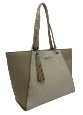 Marina Galanti shopping bag Xenie – bílá káva - 2