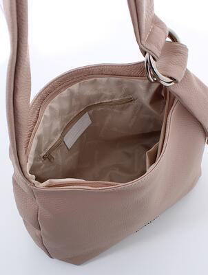 Marina Galanti - kožená kabelka přes rameno - hobo bag - tělová - 4