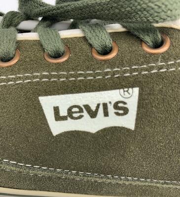 Levi’s pánské kožené nízké kecky v zelené - 4