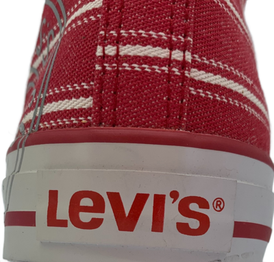 Levi’s unisex kecky v červené pruhované variantě - 5