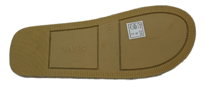 Levi’s pánské plážové pantofle v kombinaci modré a světle hnědé - 5